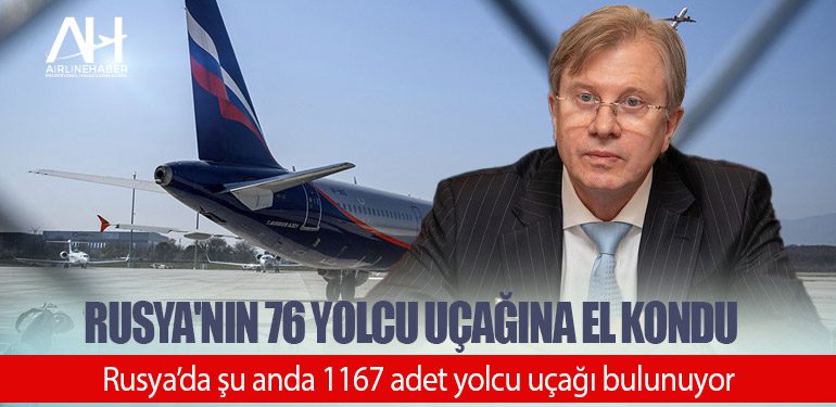 Rusya'nın 76 yolcu uçağına el kondu