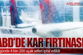 ABD'de kar fırtınası: 2 günde 4 bin 200 uçak seferi iptal edildi