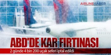 ABD’de kar fırtınası: 2 günde 4 bin 200 uçak seferi iptal edildi