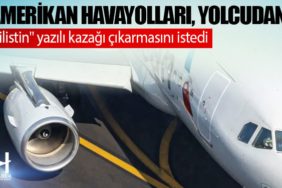 Amerikan Havayolları, yolcudan "Filistin" yazılı kazağı çıkarmasını istedi