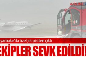 Diyarbakır'da özel jet pistten çıktı: Ekipler sevk edildi!