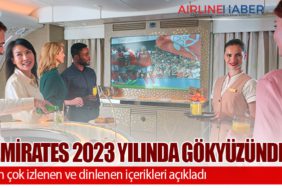 Emirates 2023 yılında gökyüzünde en çok izlenen ve dinlenen içerikleri açıkladı