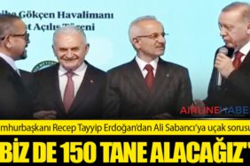 Cumhurbaşkanı Recep Tayyip Erdoğan’dan Ali Sabancı’ya uçak sorusu