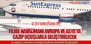 Filibe Havalimanı Avrupa ve Asya’ya cazip uçuşlarla geliştirilecek. Sunexpress, Corendon ve Antalya havalimanı yöneticileri ile görüşüldü