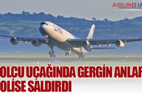 Yolcu uçağında gergin anlar: Polise saldırdı