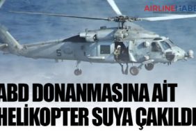 ABD Donanmasına ait helikopter suya çakıldı
