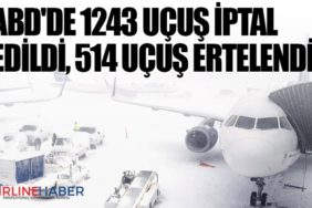 ABD'de 1243 uçuş iptal edildi, 514 uçuş ertelendi