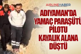 Adıyaman'da Yamaç Paraşütü Pilotu Kayalık Alana Düştü
