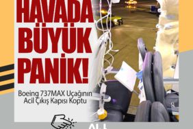 Havada büyük panik! Boeing 737MAX Uçağının Acil Çıkış Kapısı Koptu