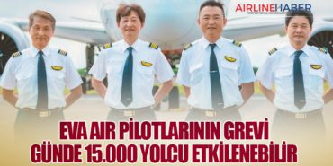 EVA Air Pilotlarının Grevi Günde 15.000 Yolcu Etkilenebilir