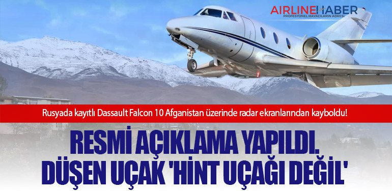 Resmi Açıklama Yapıldı. Düşen uçak 'Hint uçağı değil'