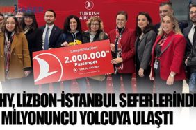 THY, Lizbon-İstanbul seferlerinde 2 milyonuncu yolcuya ulaştı