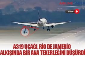 A319 uçağı, Rio de Jamerio kalkışında bir ana tekerleğini düşürdü