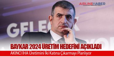 Baykar 2024 Üretim Hedefini Açıkladı: AKINCI İHA Üretimini İki Katına Çıkarmayı Planlıyor