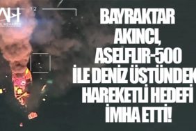 Bayraktar AKINCI, ASELFLIR-500 ile Deniz Üstündeki Hareketli Hedefi İmha Etti!
