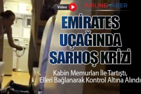 Emirates Uçağında Sarhoş Krizi: Kabin Memurları İle Tartıştı, Elleri Bağlanarak Kontrol Altına Alındı