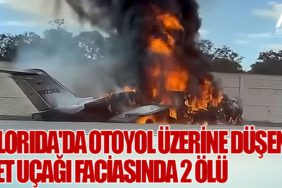 Florida'da Otoyol Üzerine Düşen Jet Uçağı Faciasında 2 Ölü