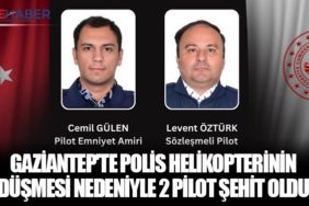 Gaziantep'te polis helikopterinin düşmesi nedeniyle 2 pilot şehit oldu