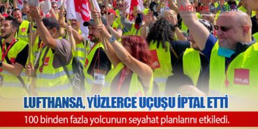 Lufthansa, Yüzlerce Uçuşu İptal Etti