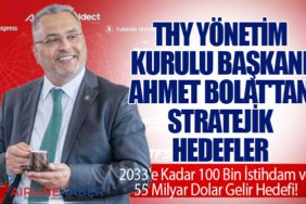 THY Yönetim Kurulu Başkanı Ahmet Bolat'tan Stratejik Hedefler: 2033'e Kadar 100 Bin İstihdam ve 55 Milyar Dolar Gelir Hedefi!