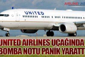 United Airlines Uçağında Bomba Notu Panik Yarattı