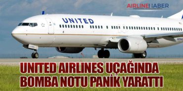 United Airlines Uçağında Bomba Notu Panik Yarattı