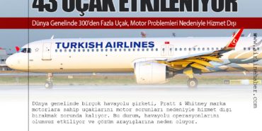 Türk Hava Yolları’nın Filosunda Motor Sorunları: 43 Uçak Etkileniyor. Dünya Genelinde 300’den Fazla Uçak, Motor Problemleri Nedeniyle Hizmet Dışı