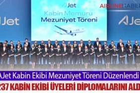 AJet Kabin Ekibi Mezuniyet Töreni Düzenlendi. 1237 Kabin Ekibi Üyeleri Diplomalarını Aldı