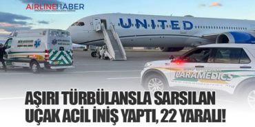 Aşırı Türbülansla Sarsılan Uçak Acil İniş Yaptı, 22 Yaralı!