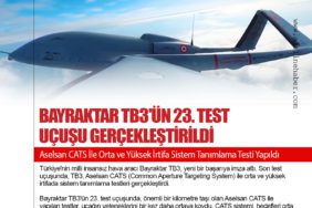 Bayraktar TB3'ün 23. Test Uçuşu Gerçekleştirildi: Aselsan CATS İle Orta ve Yüksek İrtifa Sistem Tanımlama Testi Yapıldı