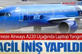 Breeze Airways A220 Uçağında Laptop Yangını: Acil İniş Yapıldı