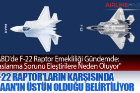 ABD'de F-22 Raptor Emekliliği Gündemde: F-22 Raptor'ların karşısında KAAN'ın üstün olduğu belirtiliyor.