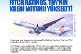 Fitch Ratings, THY'nin Kredi Notunu Yükseltti