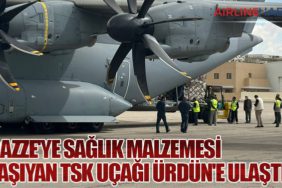 Gazze'ye Sağlık Malzemesi Taşıyan TSK Uçağı Ürdün'e Ulaştı