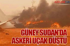 Güney Sudan'da askeri uçak düştü