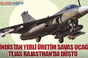 Hindistan Yerli Üretim Savaş Uçağı Tejas Rajasthan'da Düştü