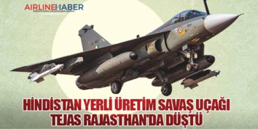 Hindistan Yerli Üretim Savaş Uçağı Tejas Rajasthan’da Düştü