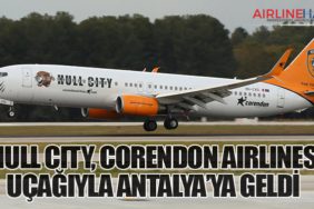 Hull City, Corendon Airlines uçağıyla Antalya’ya geldi
