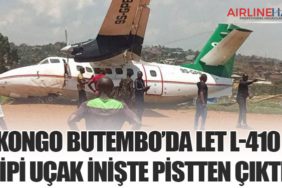 Kongo Butembo’da Let L-410 tipi uçak inişte pistten çıktı