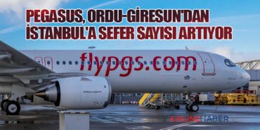 Pegasus, Ordu-Giresun’dan İstanbul’a Sefer Sayısı Artıyor