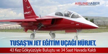 TUSAŞ’ın Jet Eğitim Uçağı HÜRJET, 43 Kez Gökyüzüyle Buluştu ve 34 Saat Havada Kaldı