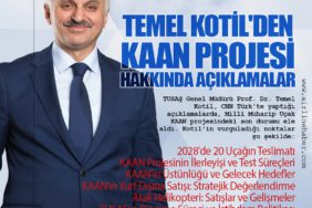 Temel Kotil'den KAAN Projesi Hakkında Açıklamalar. 2028'de 20 Uçağın Teslimatı. KAAN Projesinin İlerleyişi ve Test Süreçleri