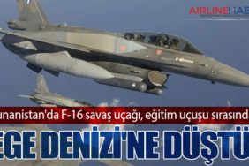 Yunanistan'da F-16 savaş uçağı, eğitim uçuşu sırasında Ege Denizi'ne düştü