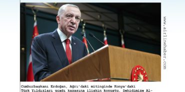 Cumhurbaşkanı Erdoğan’dan Konya’daki Uçak Kazasına İlişkin Açıklama