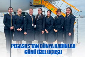 Pegasus’tan Dünya Kadınlar Günü özel uçuşu