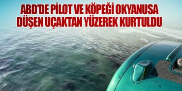 ABD’de Pilot ve Köpeği Okyanusa Düşen Uçaktan Yüzerek Kurtuldu