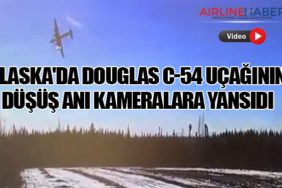 Alaska'da Douglas C-54 Uçağının Düşüş Anı Kameralara Yansıdı