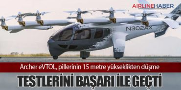 Archer eVTOL, pillerinin 15 metre yükseklikten düşme testlerini başarı ile geçti