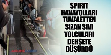 Spirit Havayolları Tuvaletten Sızan Sıvı Yolcuları Dehşete Düşürdü