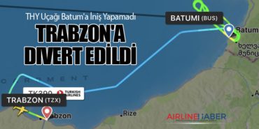 THY Uçağı Batum’a İniş Yapamadı: Trabzon’a Divert Edildi